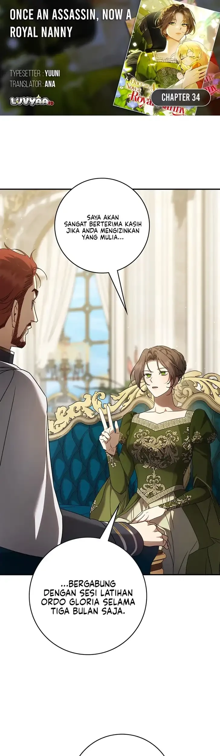 Komik Once an Assassin, Now a Royal Nanny Chapter 34 gambar 1