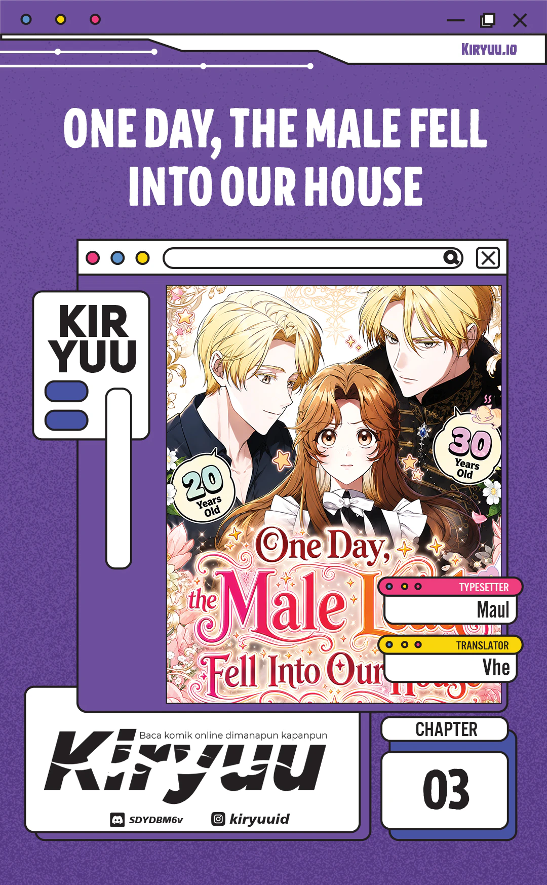 Komik One Day, the Male Lead Fell Into Our House Chapter 3 gambar 1