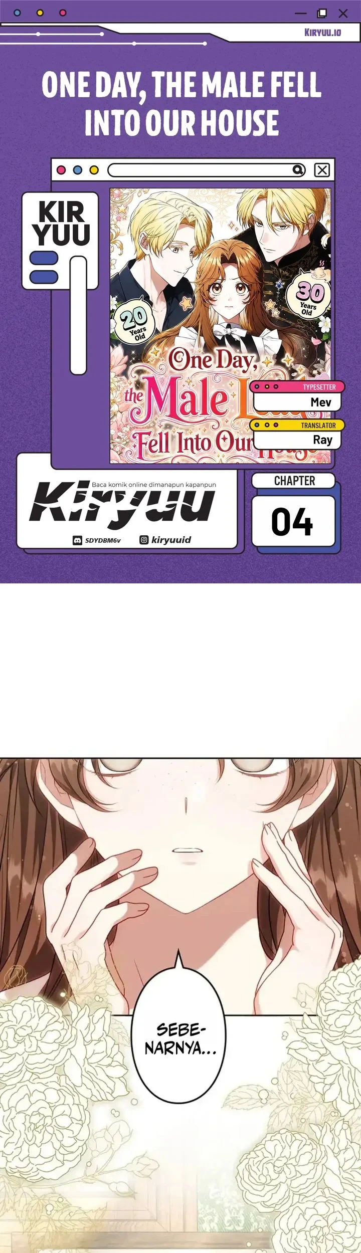 Komik One Day, the Male Lead Fell Into Our House Chapter 4 gambar 1