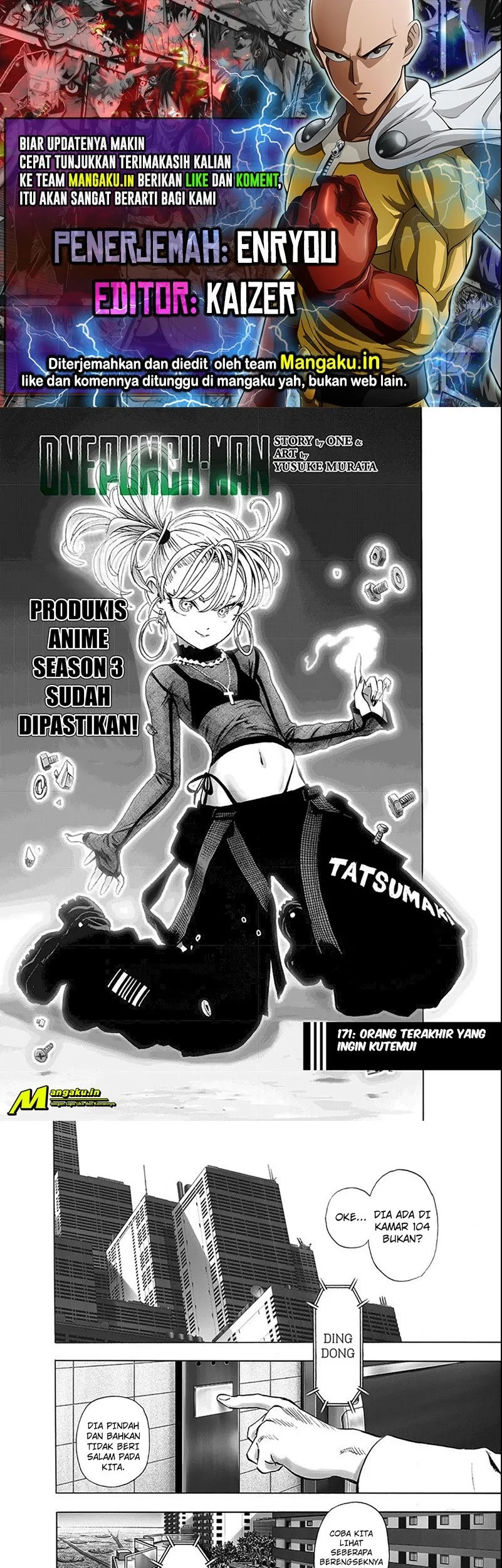 Komik One Punch Man Chapter 221 gambar 1