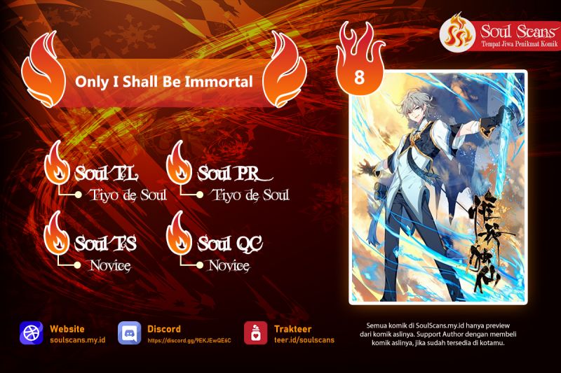 Komik Only I Shall be Immortal Chapter 8 gambar 1