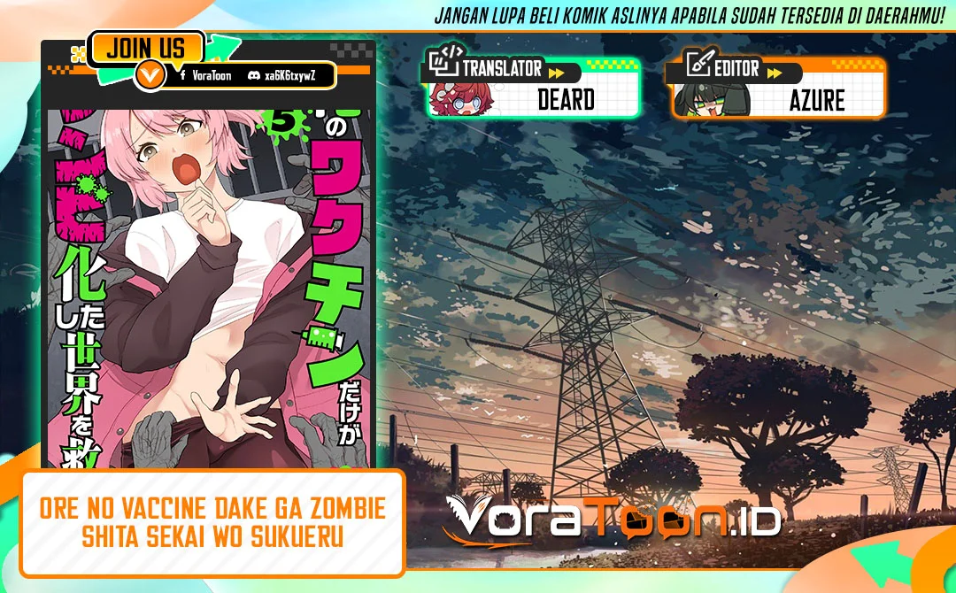 Komik Ore no Vaccine dake ga Zombie shita Sekai wo Sukueru Chapter 1 gambar 1