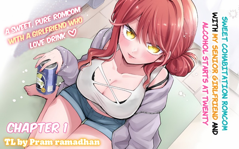 Komik Osake to Senpai Kanojo to no Amaama Doukyo Lovecome wa Nijuusai ni Natte kara Chapter 1 gambar 1