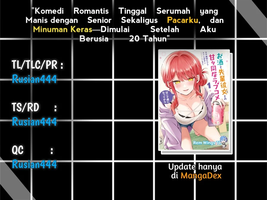 Komik Osake to Senpai Kanojo to no Amaama Doukyo Lovecome wa Nijuusai ni Natte kara Chapter 4.5 gambar 1
