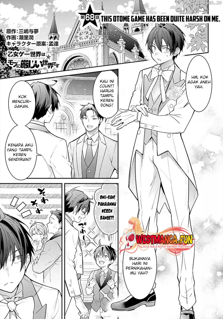 Manga Otome Game Sekai wa Mob ni Kibishii Sekai Desu Chapter 68 gambar 2
