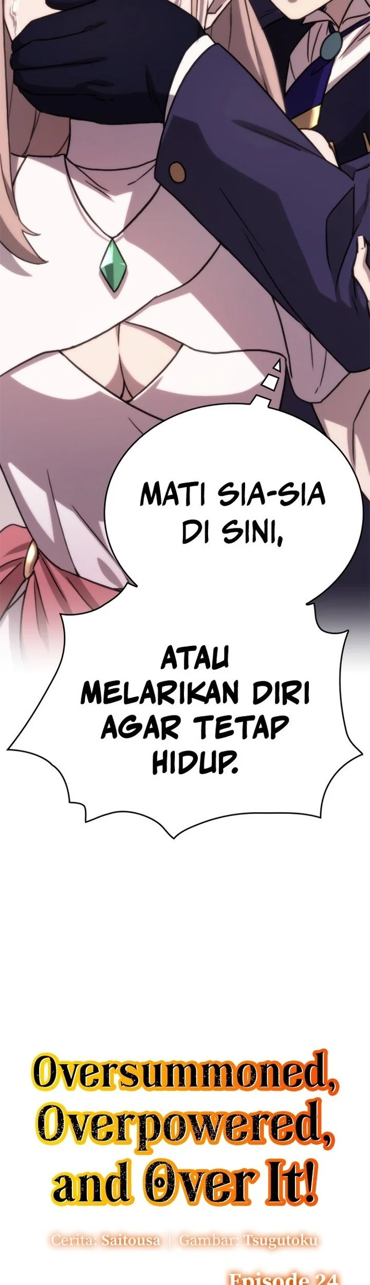 Manhwa Oversummoned, Overpowered, and Over It! Chapter 24 gambar 2