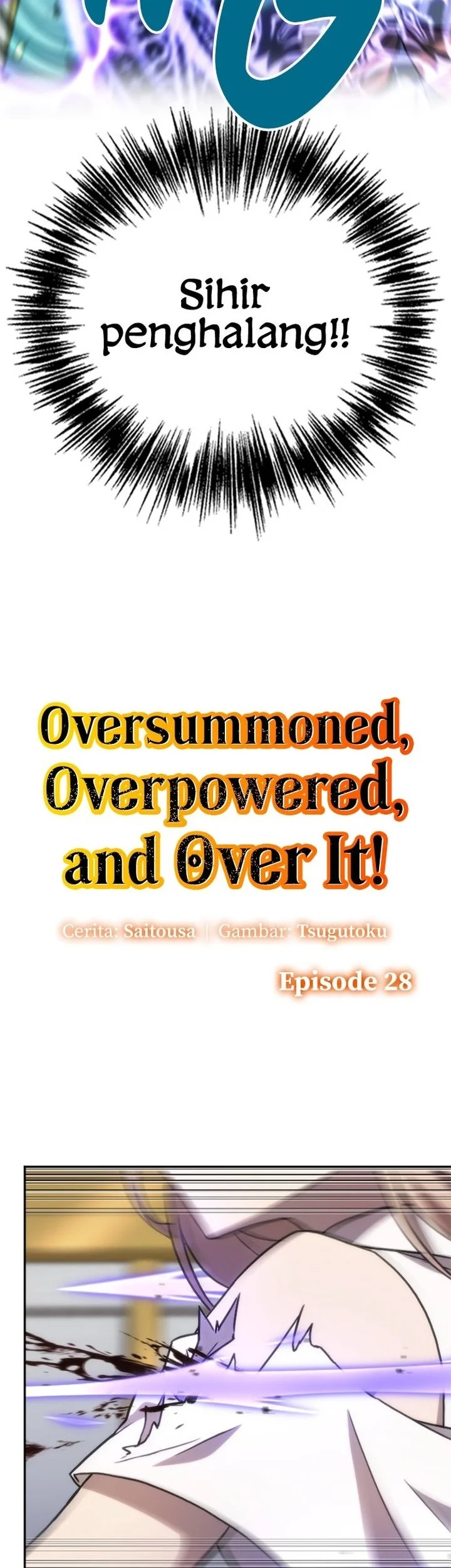 Manhwa Oversummoned, Overpowered, and Over It! Chapter 28 gambar 2