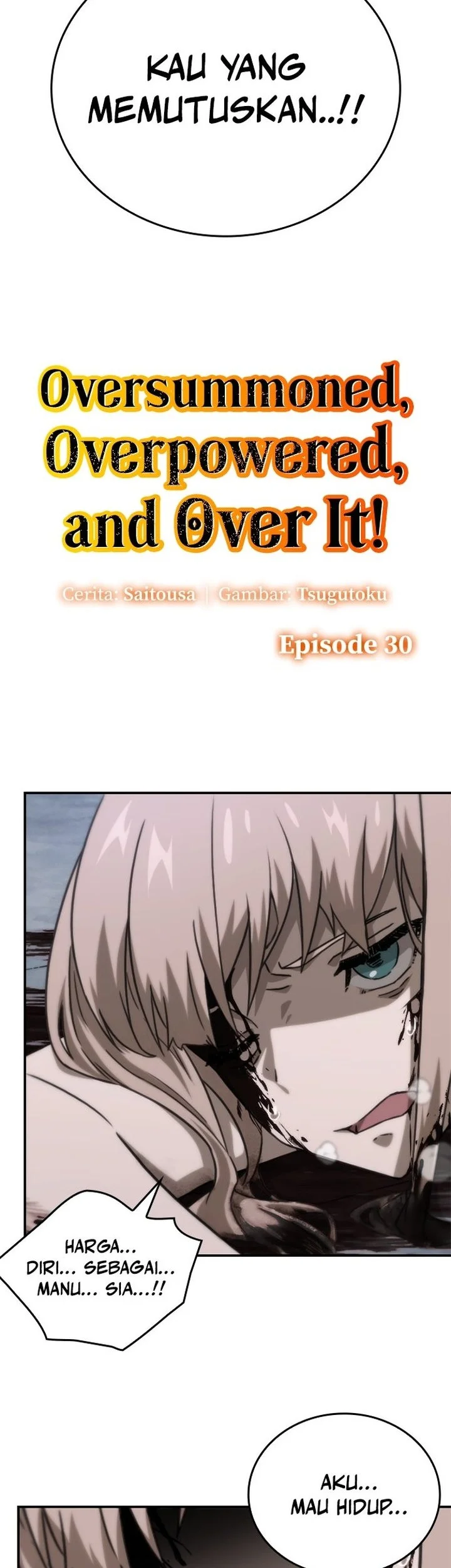 Manhwa Oversummoned, Overpowered, and Over It! Chapter 30 gambar 2