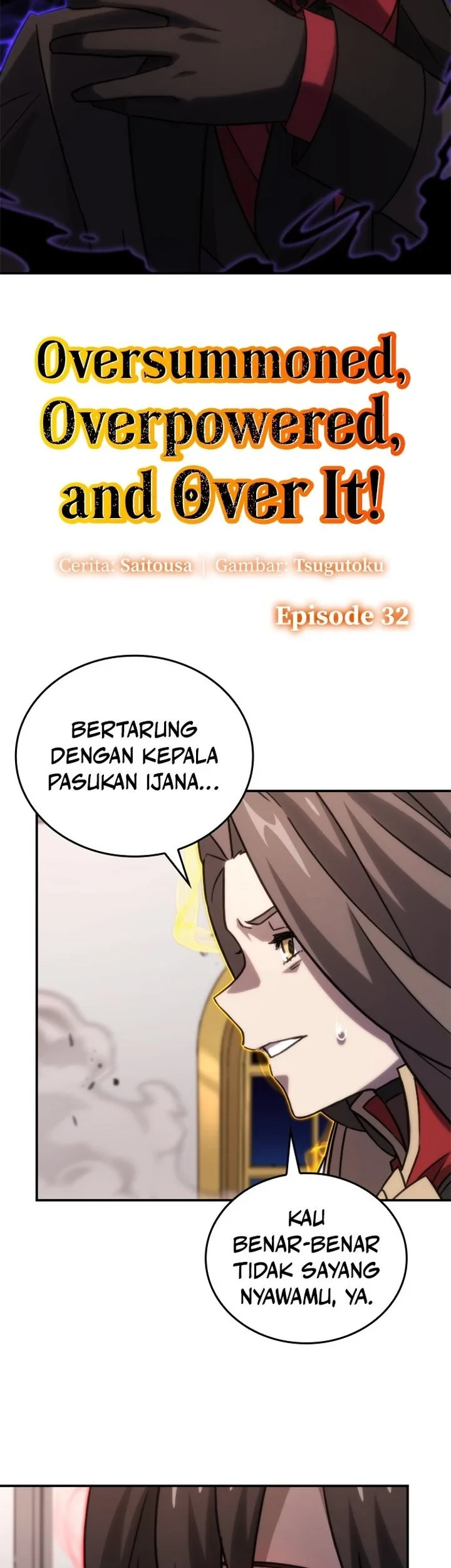 Manhwa Oversummoned, Overpowered, and Over It! Chapter 32 gambar 2