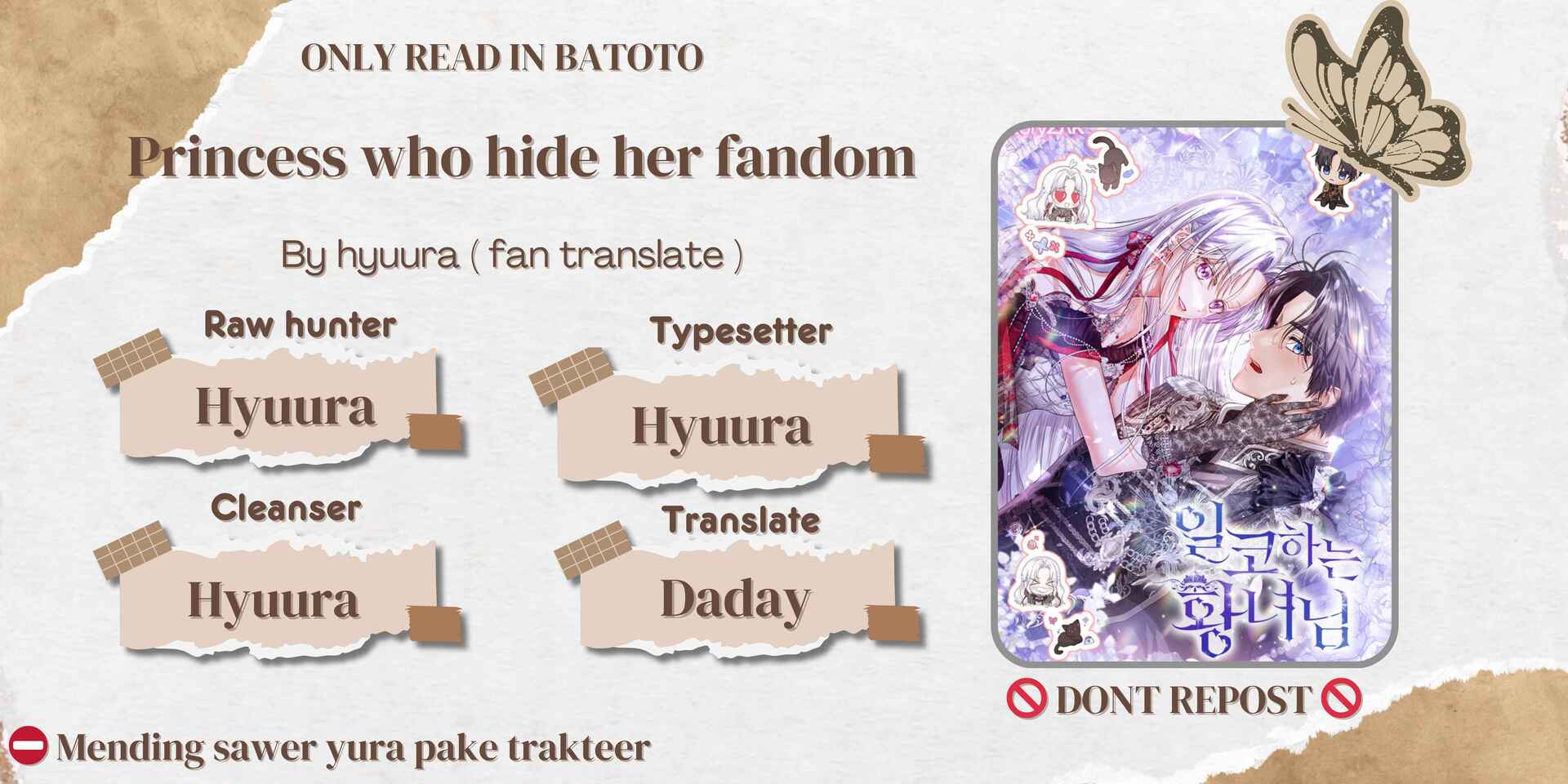 Komik Princess Who Hides Her Fandom Chapter 38 gambar 1