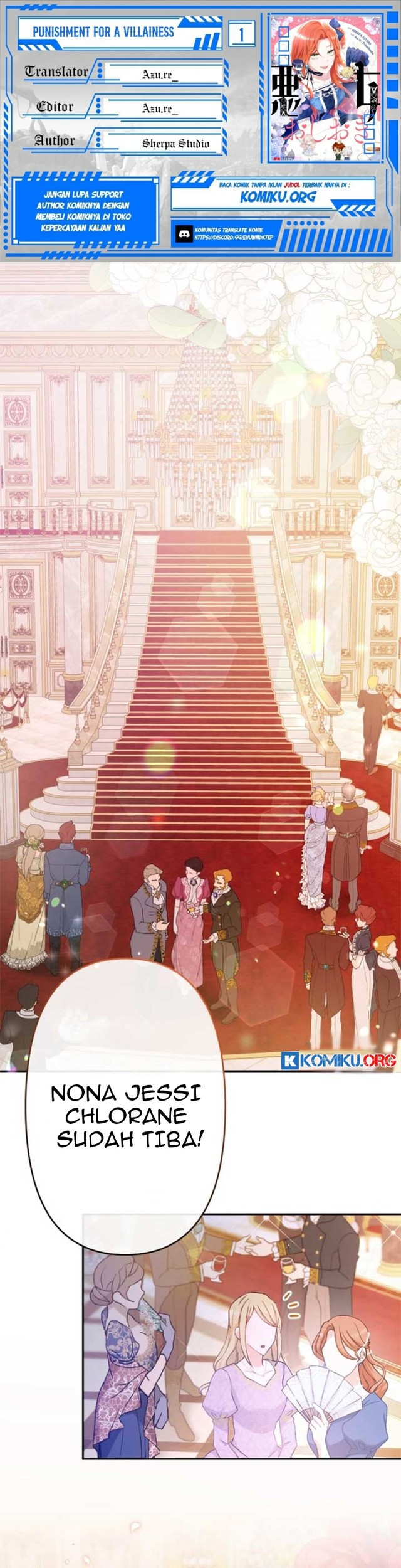 Komik Punishment for a Villainess Chapter 1 gambar 1