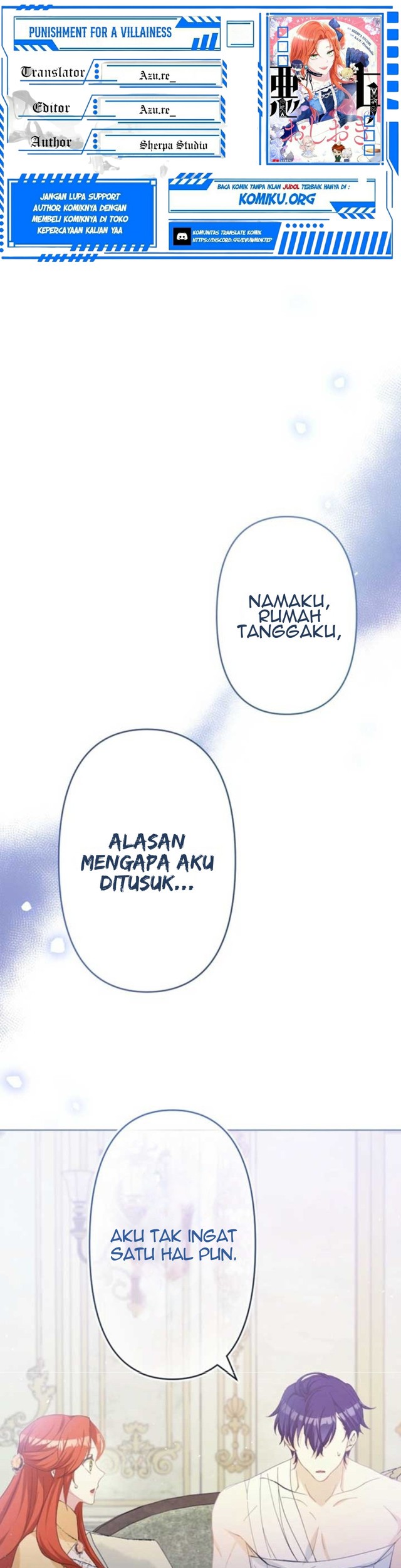 Komik Punishment for a Villainess Chapter 10 gambar 1