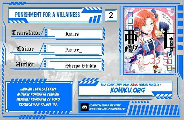 Komik Punishment for a Villainess Chapter 2 gambar 1