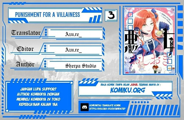 Komik Punishment for a Villainess Chapter 3 gambar 1