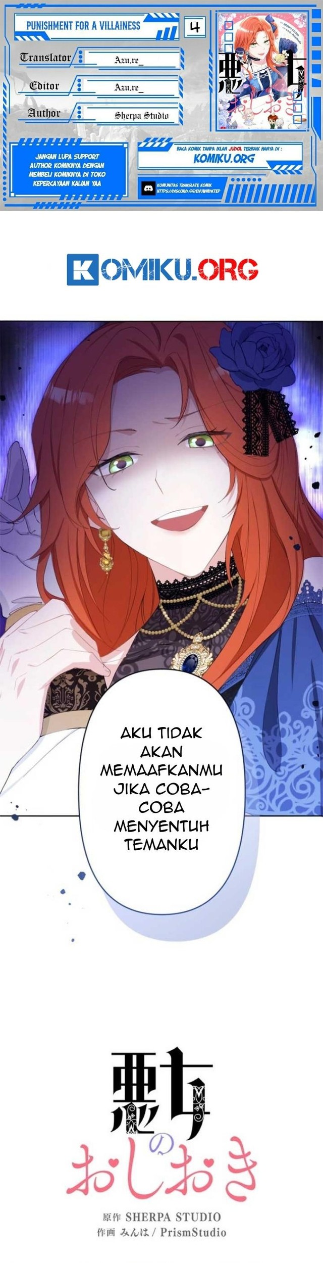 Komik Punishment for a Villainess Chapter 4 gambar 1