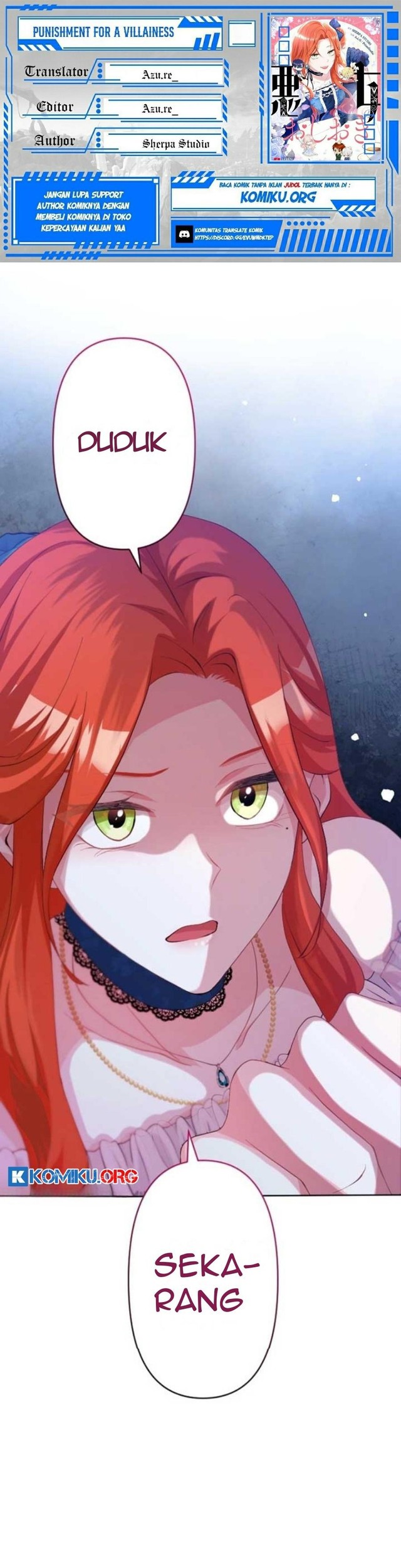 Komik Punishment for a Villainess Chapter 8 gambar 1