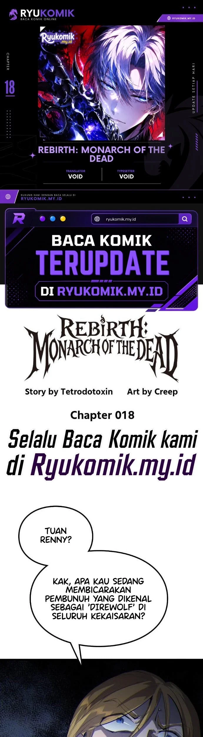 Komik Rebirth: Monarch of the Dead Chapter 18 gambar 1