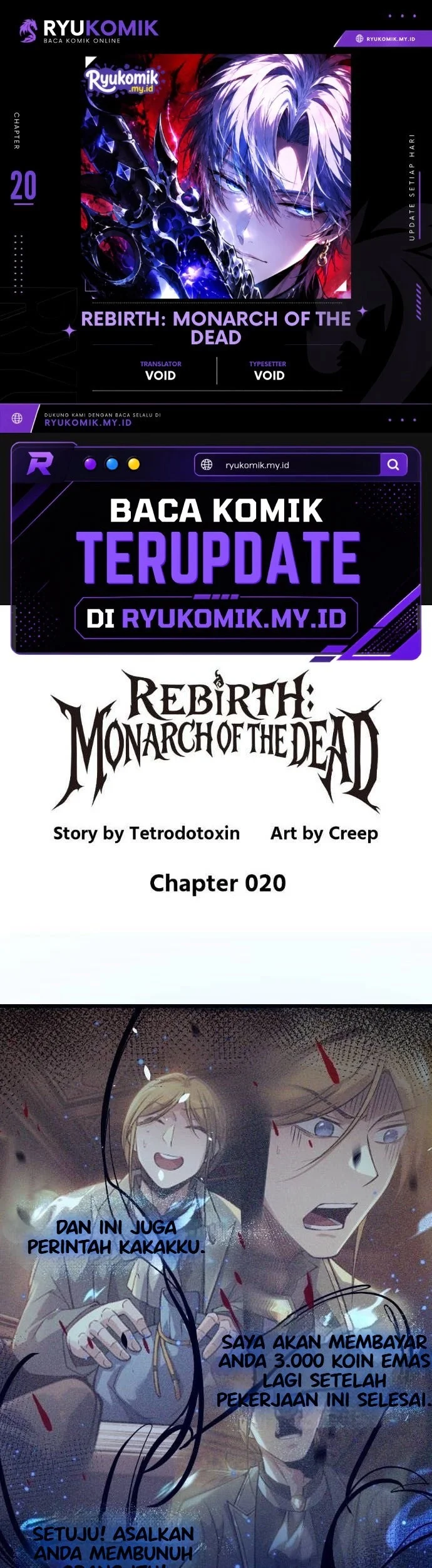 Komik Rebirth: Monarch of the Dead Chapter 20 gambar 1