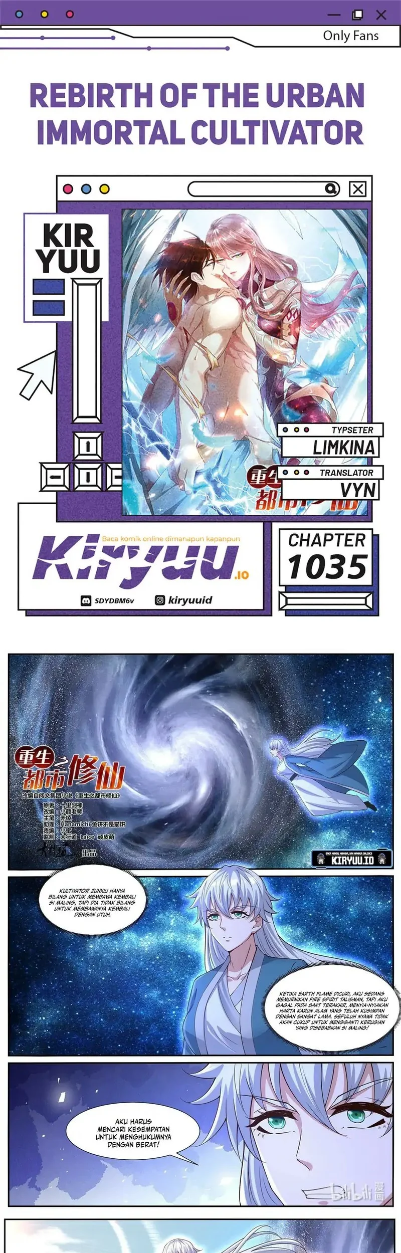 Komik Rebirth Of The Urban Immortal Cultivator Chapter 1035 gambar 1