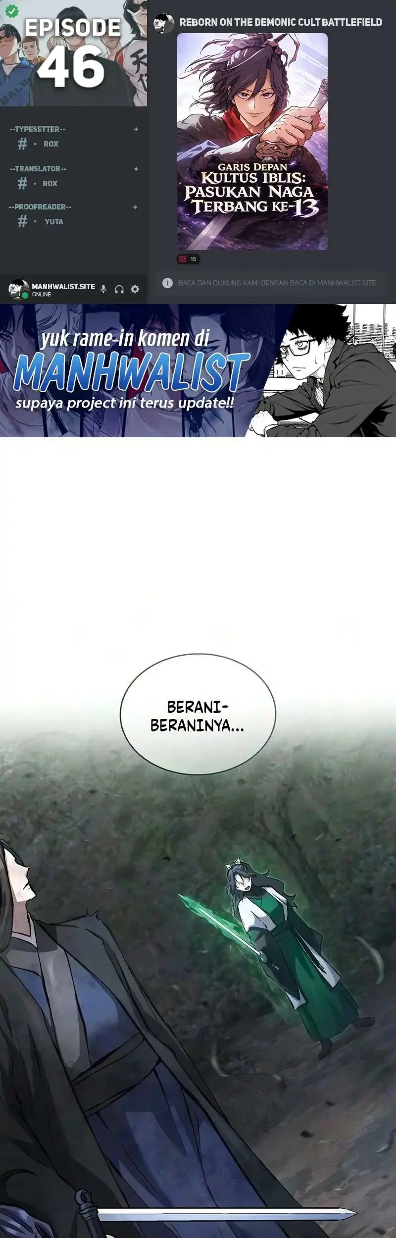 Komik Reborn on the Demonic Cult Battlefield Chapter 46 gambar 1