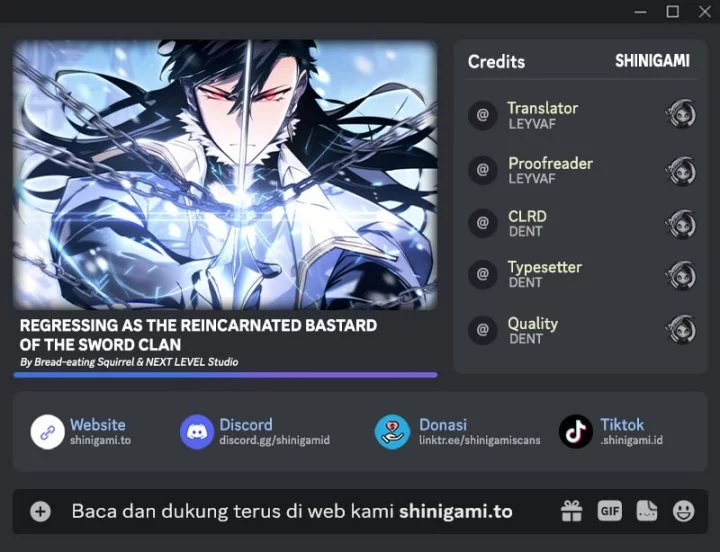 Komik Regressing As The Reincarnated Bastard Of The Sword Clan Chapter 65 gambar 1