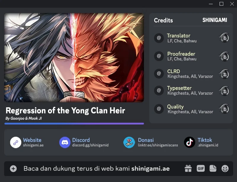 Komik Regression Of The Yong Clan Heir Chapter 56 gambar 1