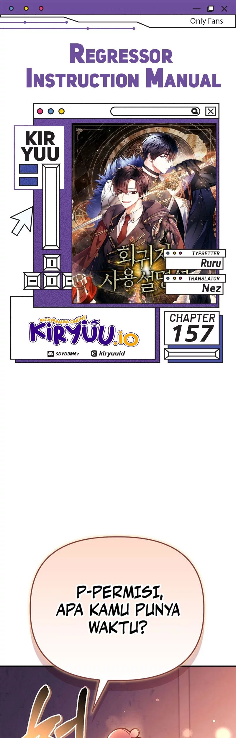 Komik Regressor Instruction Manual Chapter 157 gambar 1