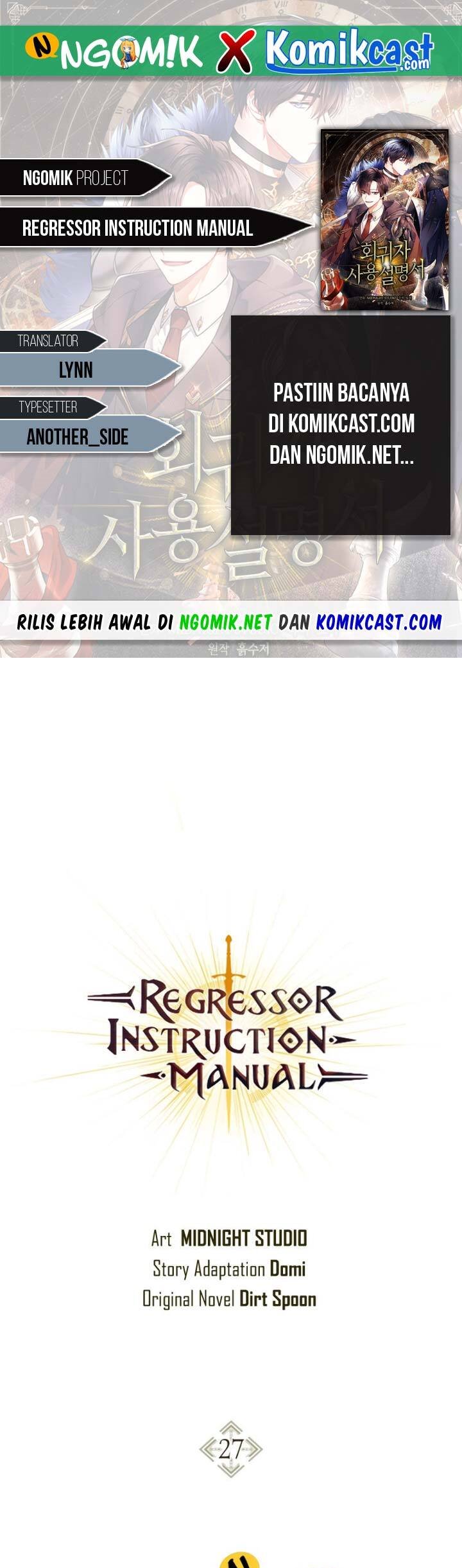 Komik Regressor Instruction Manual Chapter 27 gambar 1