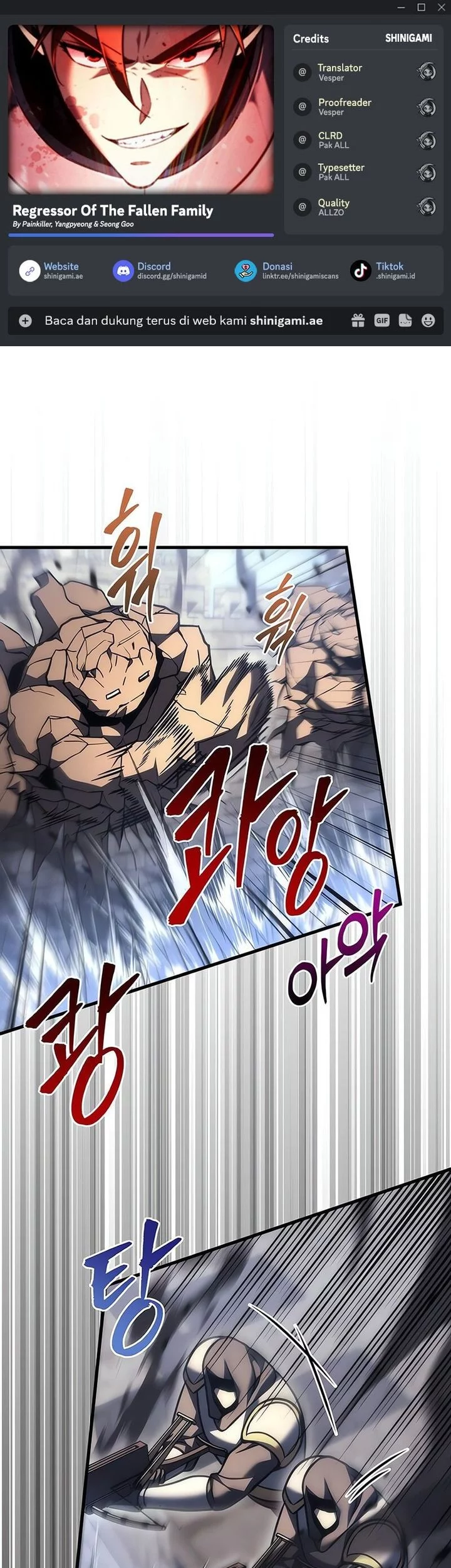 Komik Regressor Of The Fallen Family Chapter 102 gambar 1