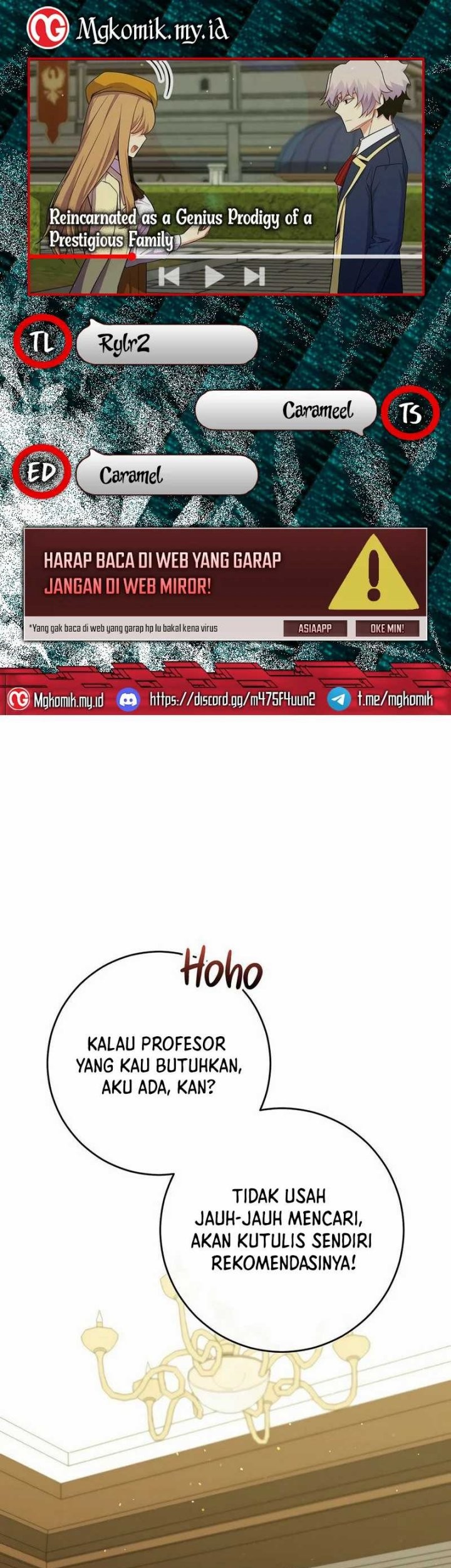 Komik Reincarnated as a Genius Prodigy of a Prestigious Family Chapter 50 gambar 1