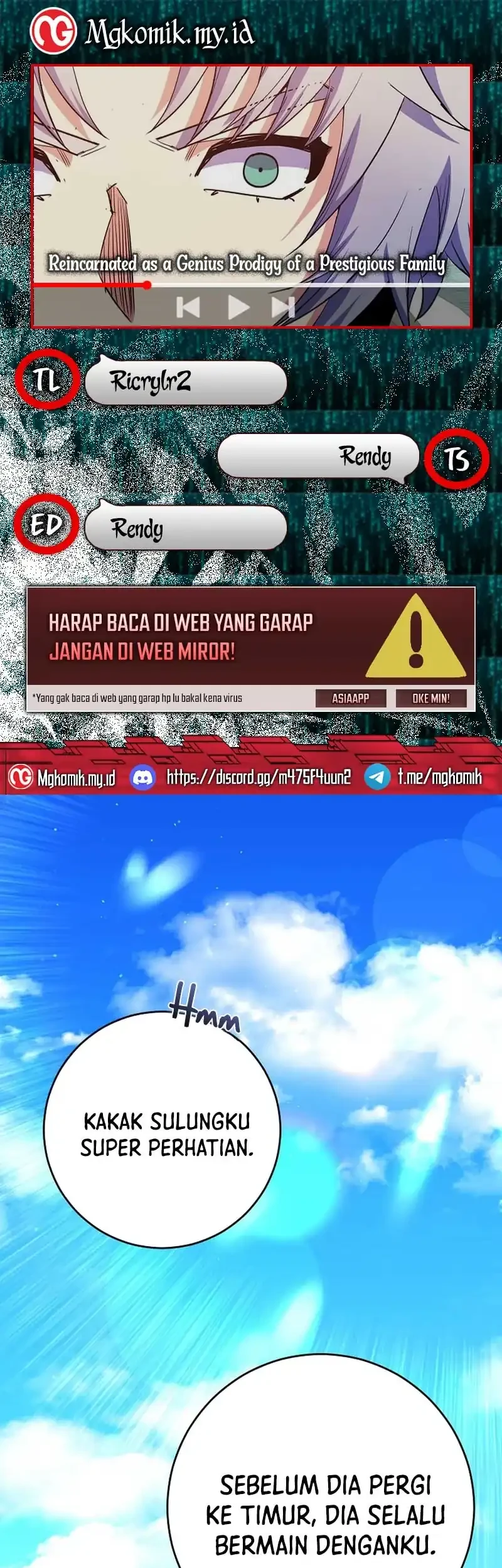 Komik Reincarnated as a Genius Prodigy of a Prestigious Family Chapter 65 gambar 1