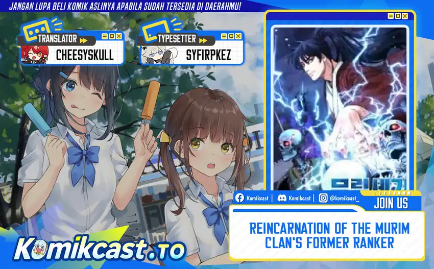 Komik Reincarnation of the Murim Clan’s Former Ranker Chapter 185 gambar 1