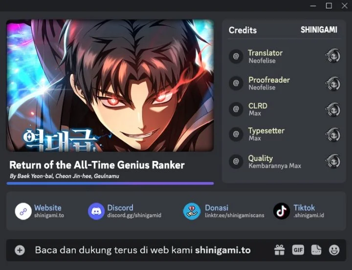 Komik Return Of The All-Time Genius Ranker Chapter 23 gambar 1