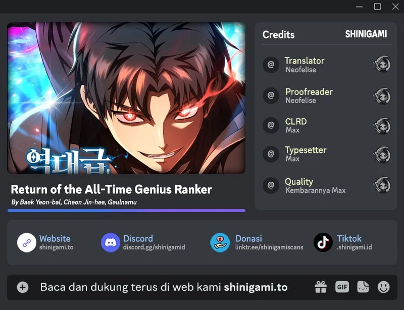 Komik Return Of The All-Time Genius Ranker Chapter 25 gambar 1