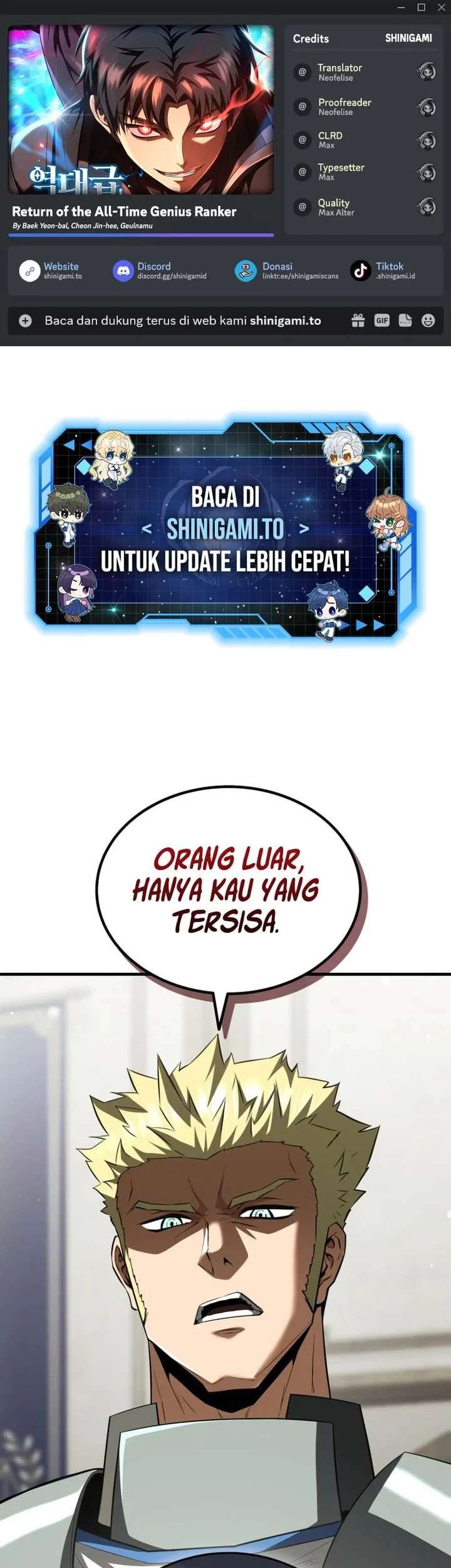 Komik Return Of The All-Time Genius Ranker Chapter 34 gambar 1