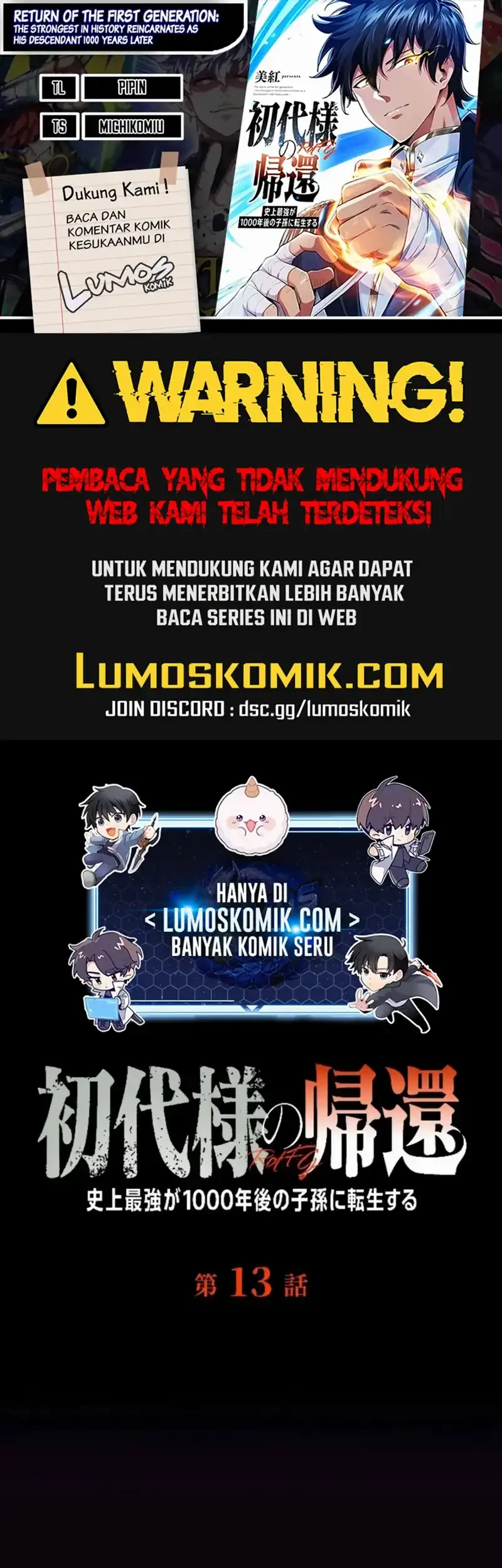 Komik Return of the First Patriarch: The Strongest Reincarnates into His Descendant 1000 Years Later Chapter 13 gambar 1