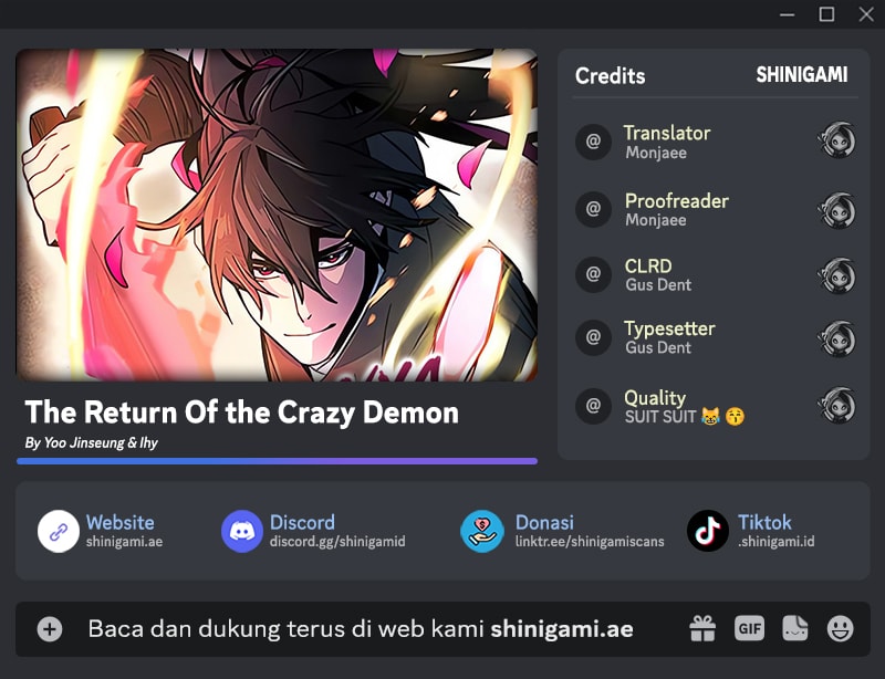 Komik Return of the Mad Demon Chapter 155 gambar 1