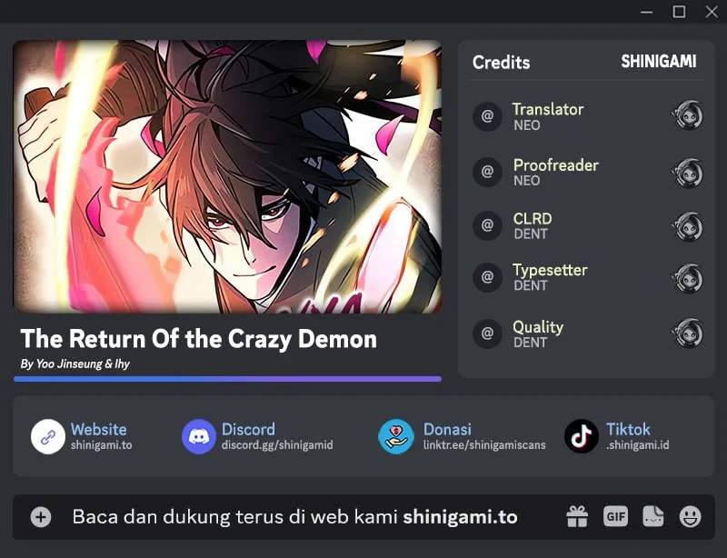 Komik Return of the Mad Demon Chapter 209 gambar 1