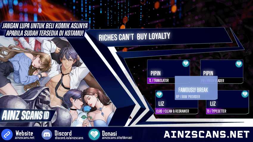 Komik Riches Can’t Buy Loyalty Chapter 4 gambar 1