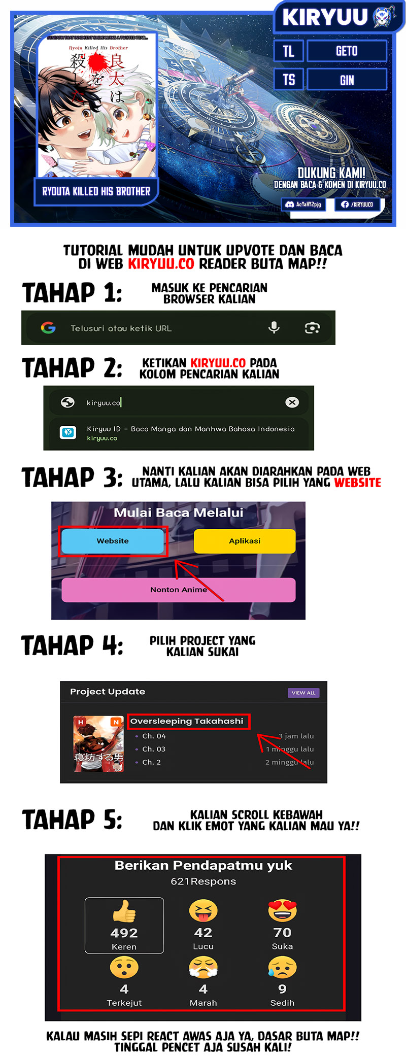 Komik Ryota Killed His Brother Chapter 1 gambar 1