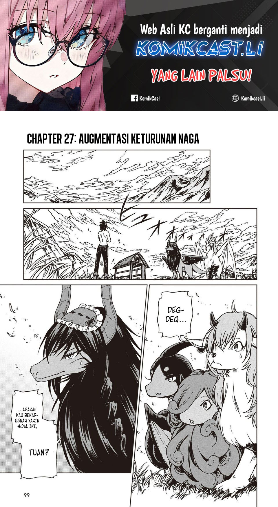 Komik S-kyuu Guild wo Tsuihou saretakedo, Jitsu wa Ore dake Dragon no Kotoba ga Wakaru no de, Kidzuita Toki ni wa Ryuu Kishi no Chouten wo Kiwametemashita Chapter 27 gambar 1