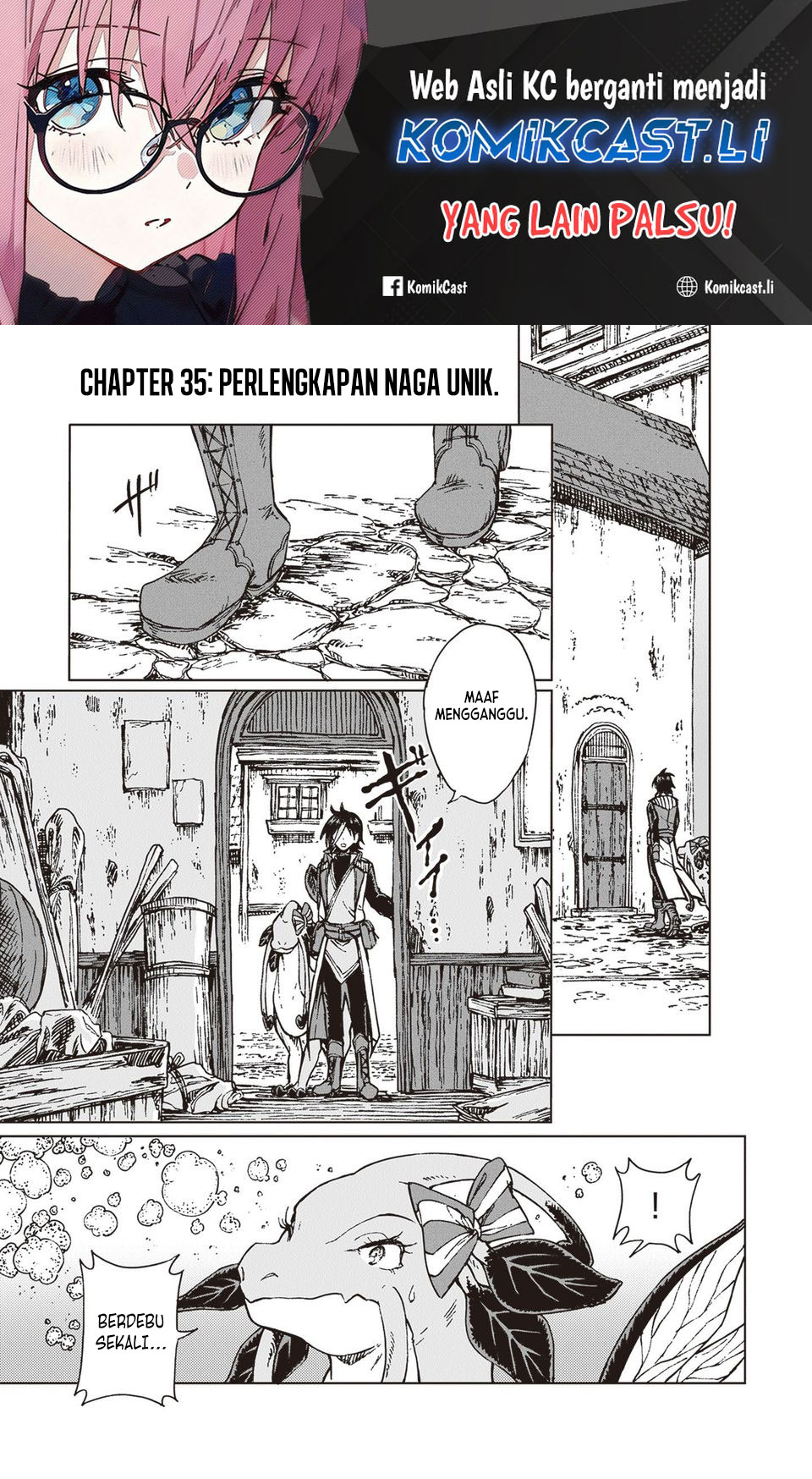 Komik S-kyuu Guild wo Tsuihou saretakedo, Jitsu wa Ore dake Dragon no Kotoba ga Wakaru no de, Kidzuita Toki ni wa Ryuu Kishi no Chouten wo Kiwametemashita Chapter 35 gambar 1