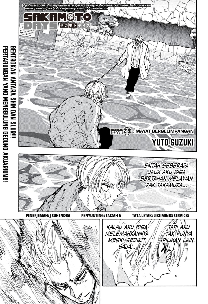 Komik Sakamoto Days Chapter 215 gambar 1