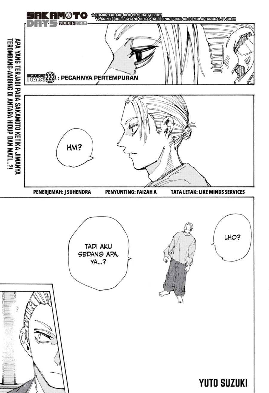 Komik Sakamoto Days Chapter 222 gambar 1
