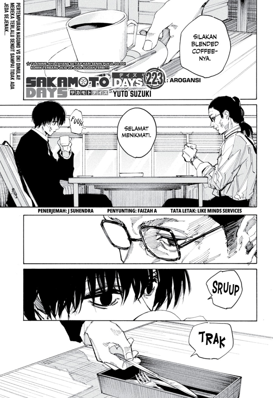 Komik Sakamoto Days Chapter 223 gambar 1