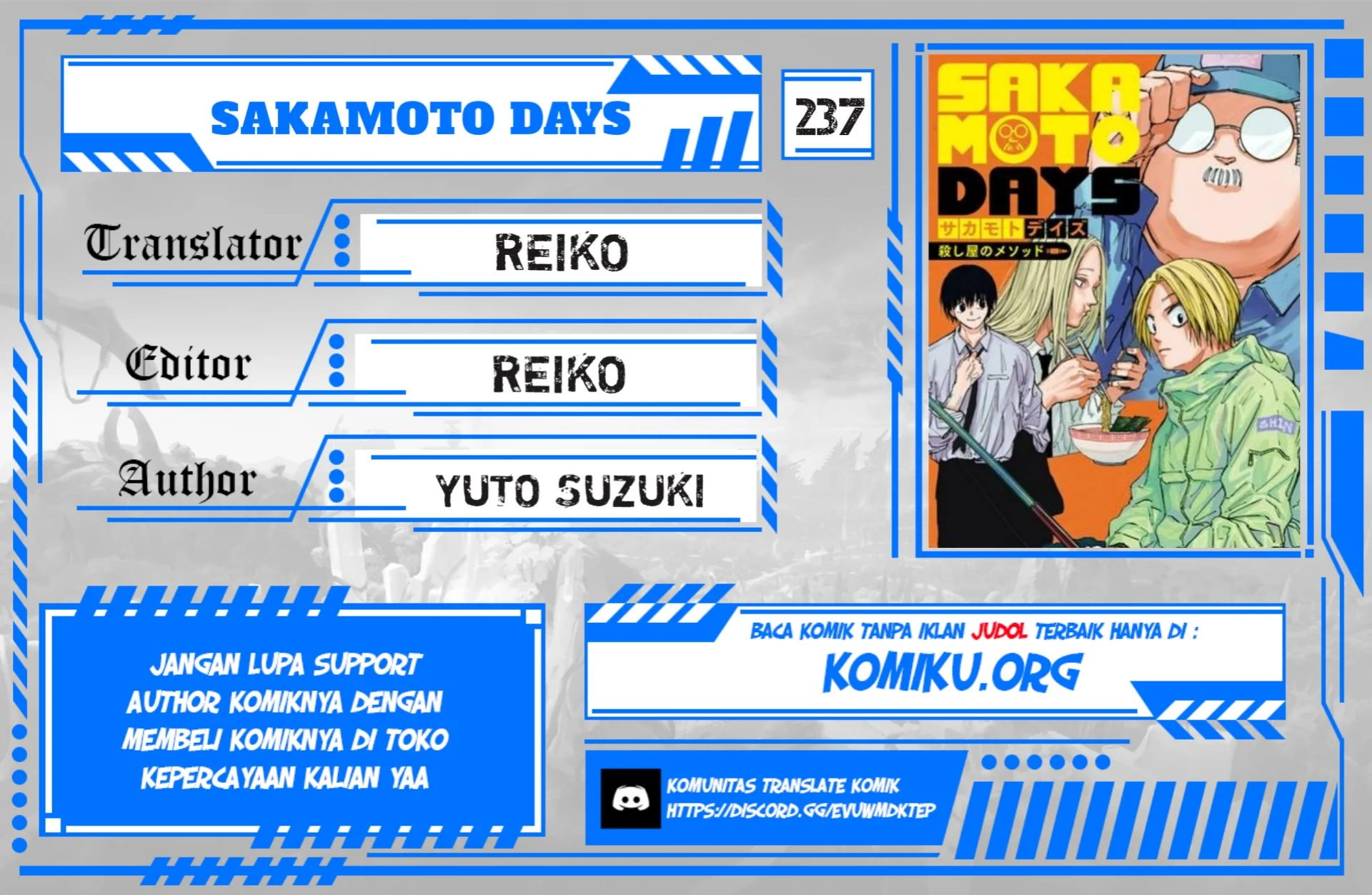 Komik Sakamoto Days Chapter 237 gambar 1