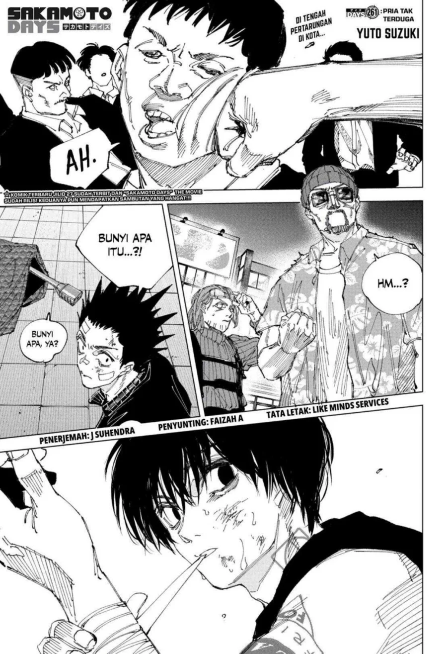 Komik Sakamoto Days Chapter 261 gambar 1