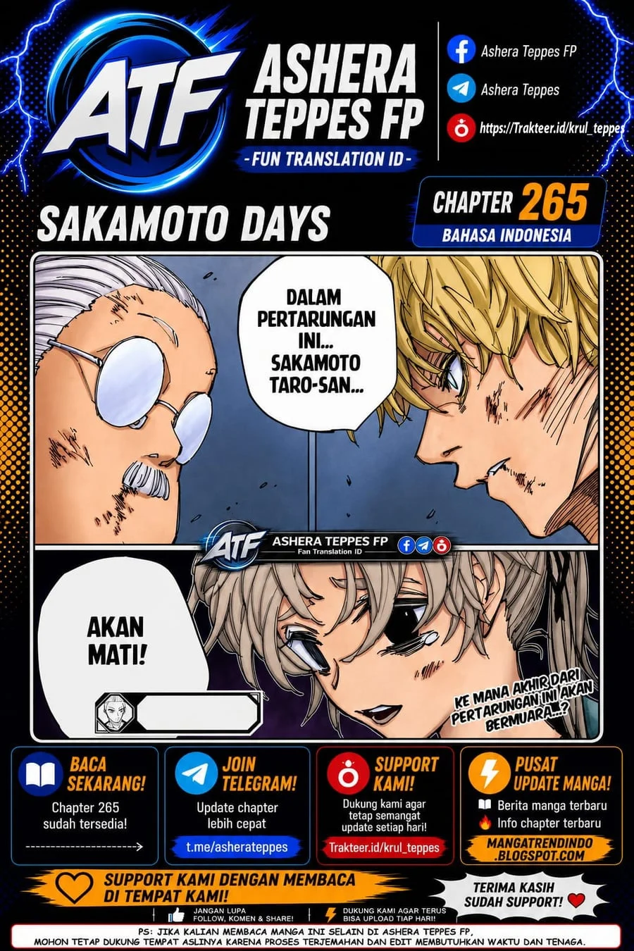 Komik Sakamoto Days Chapter 265 gambar 1