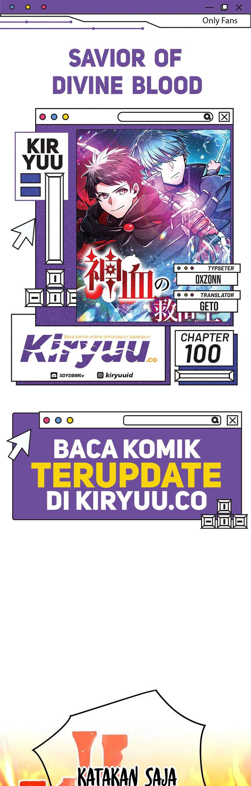 Komik Savior of Divine Blood ~Draw Out 0.00000001% to Become the Strongest~ Chapter 100 gambar 1