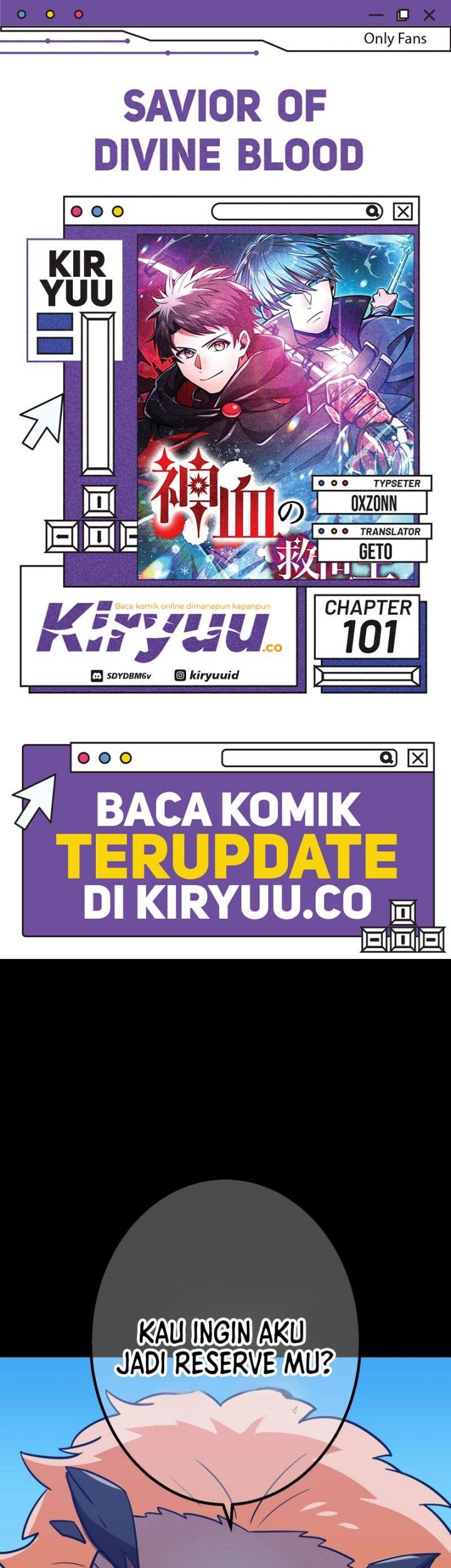 Komik Savior of Divine Blood ~Draw Out 0.00000001% to Become the Strongest~ Chapter 101 gambar 1